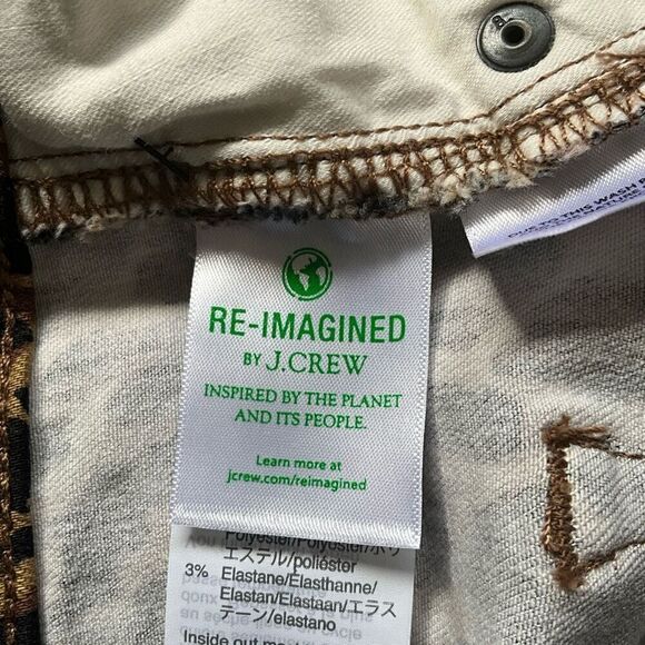 Reimagined by J Crew Womens Size 27 High Rise Skinny Jeans Animal Print Stretch - Picture 7 of 9